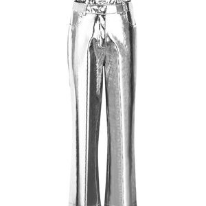 NWT Amy Lynn Lupe Metallic Trousers